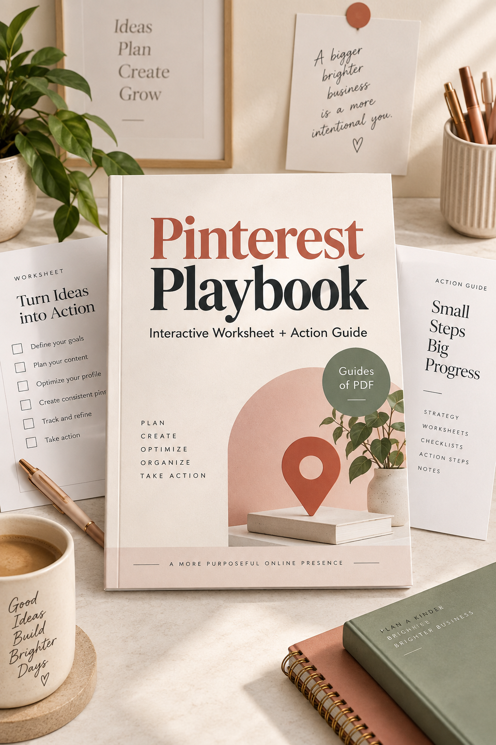 Pinterest Planning Worksheet and printable planning pages